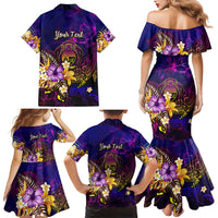 Nauru Family Matching Mermaid Dress and Hawaiian Shirt Whale Hibiscus Polynesian DT02 - Polynesian Pride