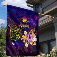 Nauru Garden Flag Whale Hibiscus Polynesian