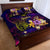 Nauru Quilt Bed Set Whale Hibiscus Polynesian