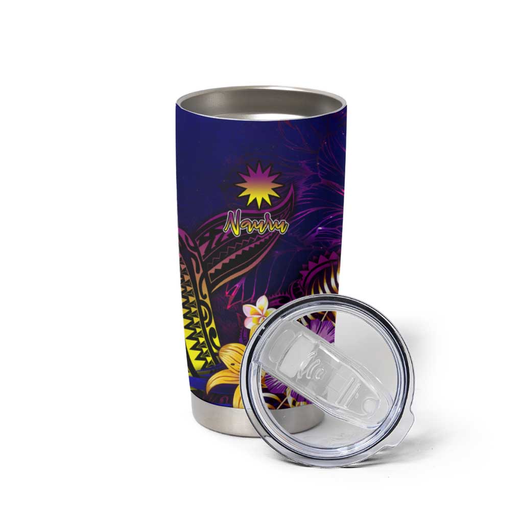 Nauru Tumbler Cup Whale Hibiscus Polynesian