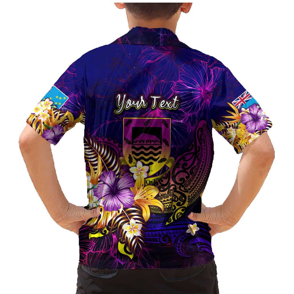 Tuvalu Family Matching Mermaid Dress and Hawaiian Shirt Whale Hibiscus Polynesian DT02 - Polynesian Pride