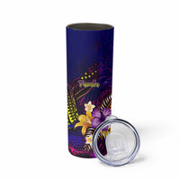 Tuvalu Skinny Tumbler Whale Hibiscus Polynesian