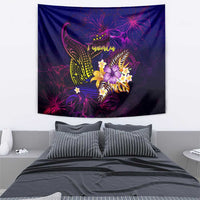 Tuvalu Tapestry Whale Hibiscus Polynesian