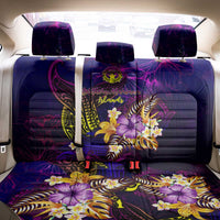 Northern Mariana Islands Back Car Seat Cover Whale Hibiscus Polynesian