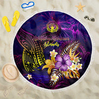 Northern Mariana Islands Beach Blanket Whale Hibiscus Polynesian