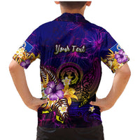 Northern Mariana Islands Family Matching Mermaid Dress and Hawaiian Shirt Whale Hibiscus Polynesian DT02 - Polynesian Pride