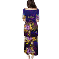 Northern Mariana Islands Family Matching Puletasi and Hawaiian Shirt Whale Hibiscus Polynesian DT02 - Polynesian Pride