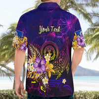 Northern Mariana Islands Hawaiian Shirt Whale Hibiscus Polynesian