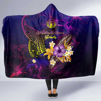 Northern Mariana Islands Hooded Blanket Whale Hibiscus Polynesian