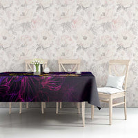 Northern Mariana Islands Tablecloth Whale Hibiscus Polynesian