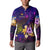 Marshall Islands Button Sweatshirt Whale Hibiscus Polynesian