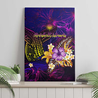 Marshall Islands Canvas Wall Art Whale Hibiscus Polynesian
