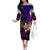 Marshall Islands Family Matching Off The Shoulder Long Sleeve Dress and Hawaiian Shirt Whale Hibiscus Polynesian