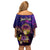 Marshall Islands Family Matching Off Shoulder Short Dress and Hawaiian Shirt Whale Hibiscus Polynesian