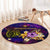 Marshall Islands Round Carpet Whale Hibiscus Polynesian
