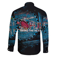 Fiji Rugby Family Matching Off Shoulder Short Dress and Hawaiian Shirt Bring The Heat DT02 - Polynesian Pride