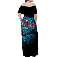 Fiji Rugby Off Shoulder Maxi Dress Bring The Heat DT02 - Polynesian Pride