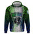 Personalised New Zealand Warriors Hoodie Maori Silver Fern Green DT02