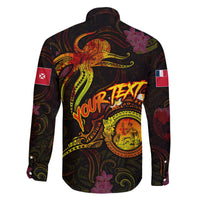 Wallis and Futuna Family Matching Off The Shoulder Long Sleeve Dress and Hawaiian Shirt Octopus Plumeria Polynesian Tattoo DT02 - Polynesian Pride