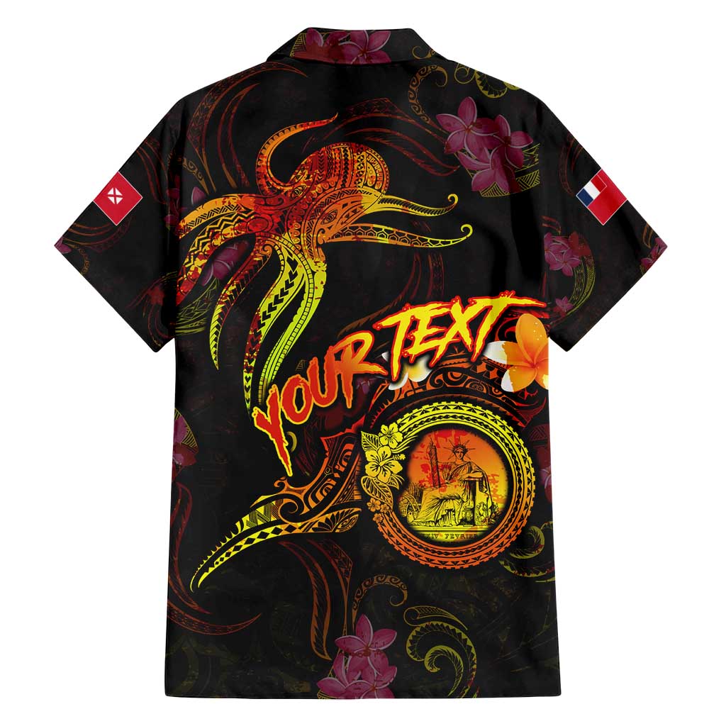 Wallis and Futuna Family Matching Puletasi and Hawaiian Shirt Octopus Plumeria Polynesian Tattoo DT02 - Polynesian Pride