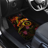 New Caledonia Car Mats Octopus Plumeria Polynesian Tattoo DT02 - Polynesian Pride