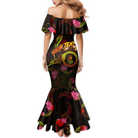 New Caledonia Family Matching Mermaid Dress and Hawaiian Shirt Octopus Plumeria Polynesian Tattoo DT02 - Polynesian Pride