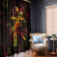 New Caledonia Window Curtain Octopus Plumeria Polynesian Tattoo DT02 - Polynesian Pride