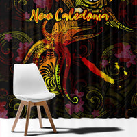 New Caledonia Window Curtain Octopus Plumeria Polynesian Tattoo DT02 - Polynesian Pride