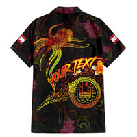 Tahiti French Polynesia Family Matching Mermaid Dress and Hawaiian Shirt Octopus Plumeria Polynesian Tattoo DT02 - Polynesian Pride