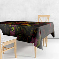 Tahiti French Polynesia Tablecloth Octopus Plumeria Polynesian Tattoo