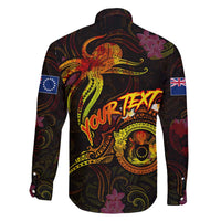 Cook Islands Family Matching Off Shoulder Short Dress and Hawaiian Shirt Octopus Plumeria Polynesian Tattoo DT02 - Polynesian Pride