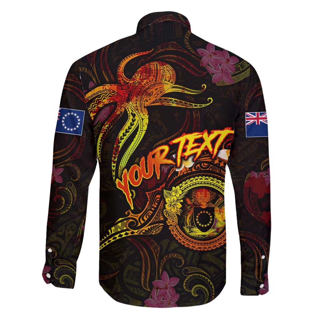 Cook Islands Family Matching Short Sleeve Bodycon Dress and Hawaiian Shirt Octopus Plumeria Polynesian Tattoo DT02 - Polynesian Pride
