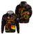 Cook Islands Hoodie Octopus Plumeria Polynesian Tattoo