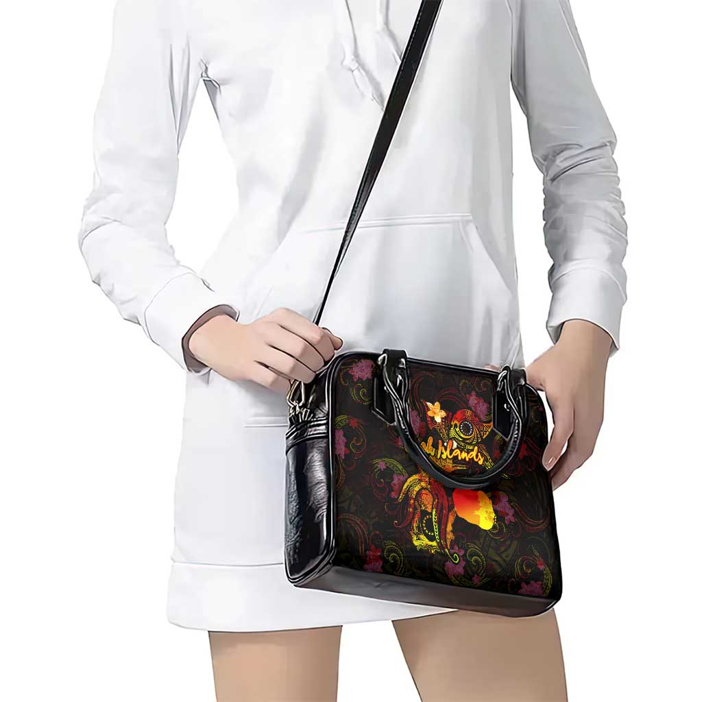 Cook Islands Shoulder Handbag Octopus Plumeria Polynesian Tattoo