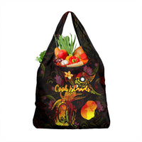 Nauru Grocery Bag Octopus Plumeria Polynesian Tattoo