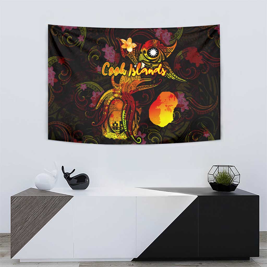 Nauru Tapestry Octopus Plumeria Polynesian Tattoo