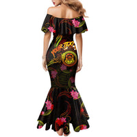 Tuvalu Family Matching Mermaid Dress and Hawaiian Shirt Octopus Plumeria Polynesian Tattoo DT02 - Polynesian Pride