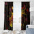 Tuvalu Window Curtain Octopus Plumeria Polynesian Tattoo