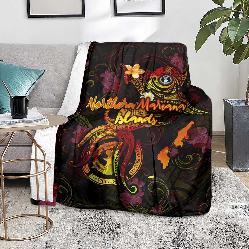 Northern Mariana Islands Blanket Octopus Plumeria Polynesian Tattoo