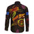 Northern Mariana Islands Family Matching Off Shoulder Short Dress and Hawaiian Shirt Octopus Plumeria Polynesian Tattoo