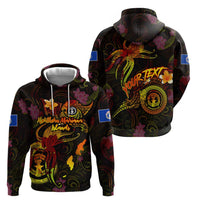 Northern Mariana Islands Hoodie Octopus Plumeria Polynesian Tattoo