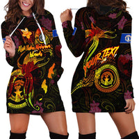 Northern Mariana Islands Hoodie Dress Octopus Plumeria Polynesian Tattoo DT02 - Polynesian Pride