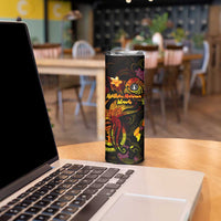 Northern Mariana Islands Skinny Tumbler Octopus Plumeria Polynesian Tattoo DT02 - Polynesian Pride