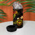 Marshall Islands 4 in 1 Can Cooler Tumbler Octopus Plumeria Polynesian Tattoo