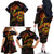 Marshall Islands Family Matching Off The Shoulder Long Sleeve Dress and Hawaiian Shirt Octopus Plumeria Polynesian Tattoo