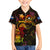 Marshall Islands Family Matching Off The Shoulder Long Sleeve Dress and Hawaiian Shirt Octopus Plumeria Polynesian Tattoo