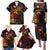 Marshall Islands Family Matching Puletasi and Hawaiian Shirt Octopus Plumeria Polynesian Tattoo