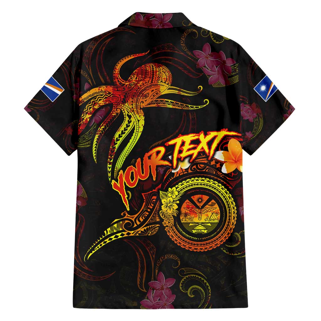 Marshall Islands Family Matching Summer Maxi Dress and Hawaiian Shirt Octopus Plumeria Polynesian Tattoo DT02 - Polynesian Pride