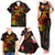 Marshall Islands Family Matching Tank Maxi Dress and Hawaiian Shirt Octopus Plumeria Polynesian Tattoo