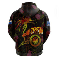 Marshall Islands Hoodie Octopus Plumeria Polynesian Tattoo